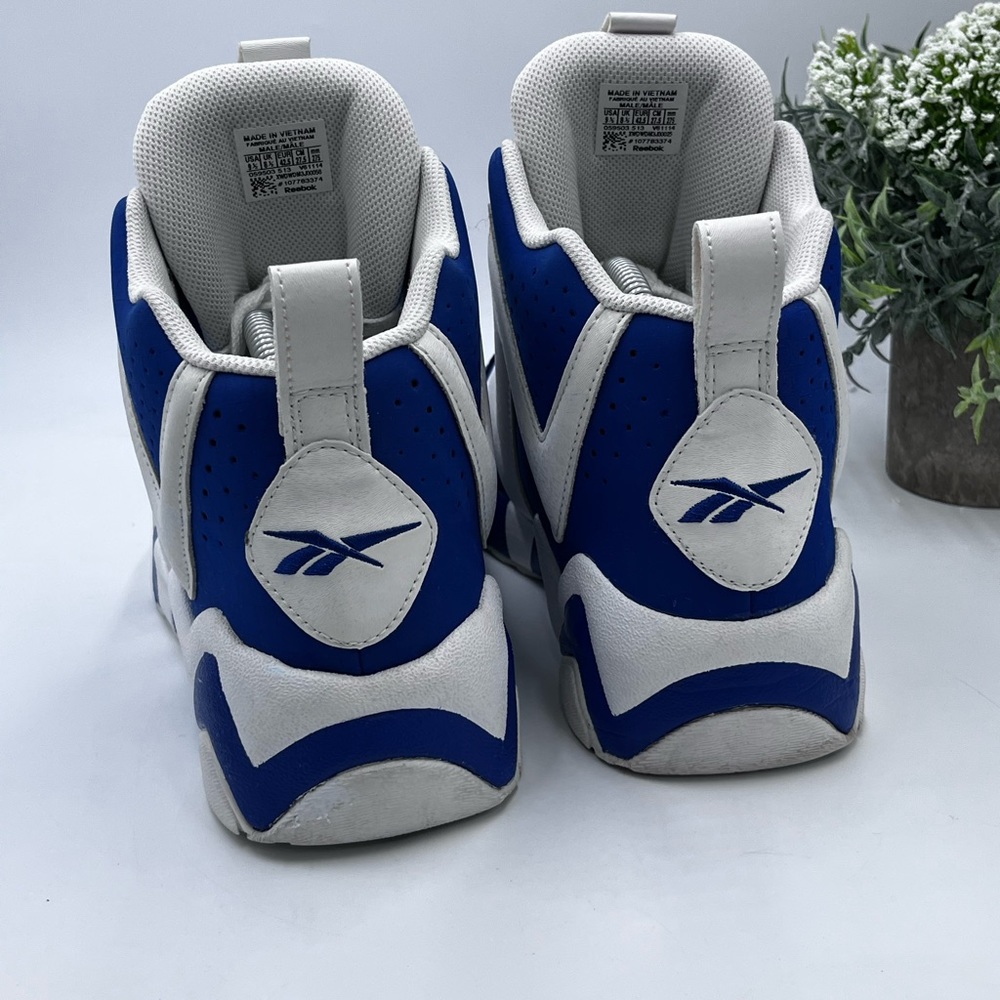 Reebok Kamikaze II Letter of Intent Shoes Dark Royal Blue & White Mens Size 9.5 - Picture 8 of 16